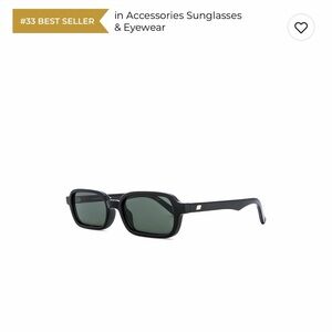 Le Specs Pilferer Black Rectangular Sunglasses